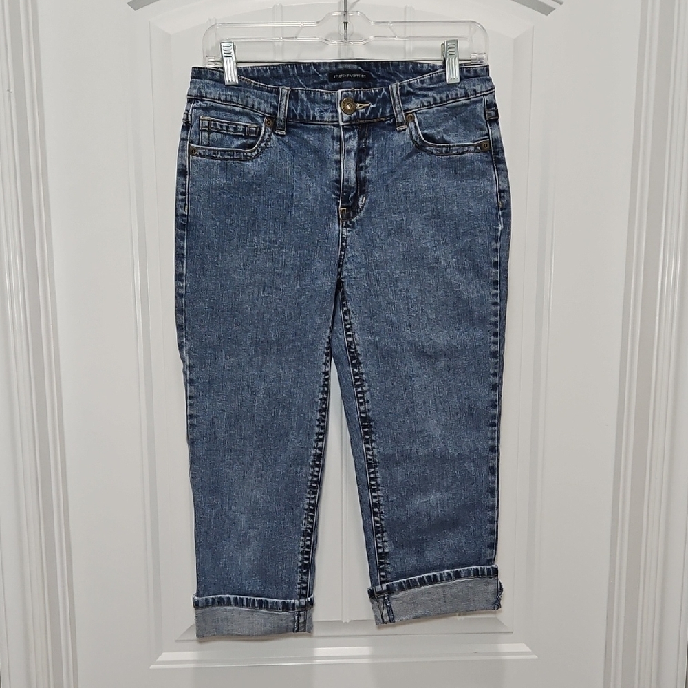 Access Stretch Favorite Fit Classic Blue Women's Cropped Jeans